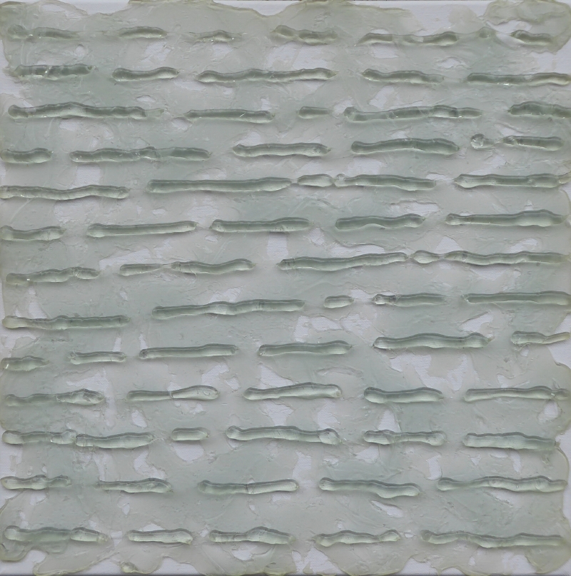o.T., 2015, Silikon - 40x40 cm o.T., 2015, Silikon - 40x40 cm