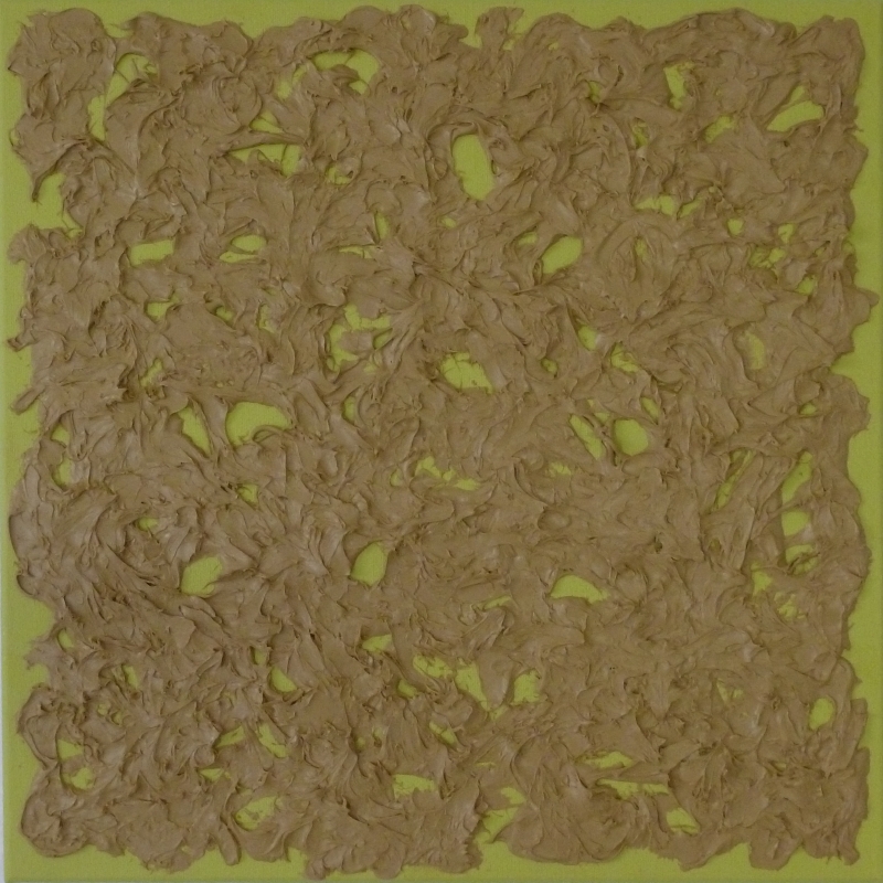 o.T., 2017, Silikon/Acryl - 40x40 cm o.T., 2017, Silikon/Acryl - 40x40 cm